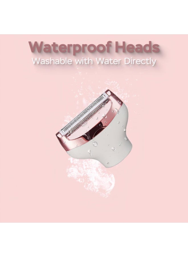 Electric Razors for Women, 4-in-1 Women’s Facial Hair Removal, Face Shaver Ebrow Trimmer Pubic Bikini Trimmer Portable Ladies Shaver Womens Razors for Shaving - Image 2